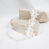 Braut Strumpfband - Elegante Spitze & Zarte Blumen